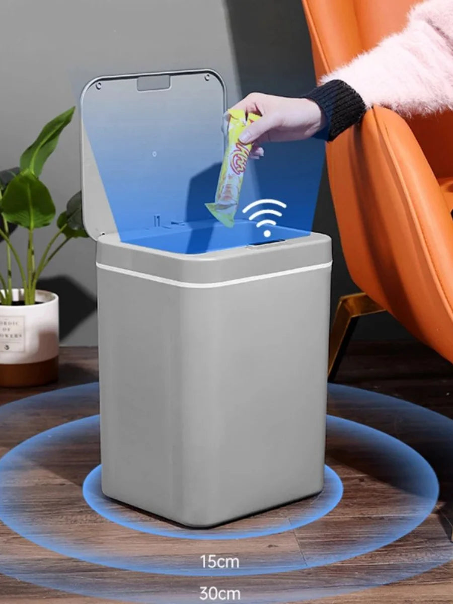 Lixeira com Sensor Automático-Azzura