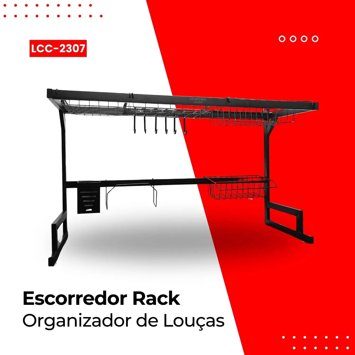 Prateleira para Louças de Cozinha Inox  Azzura