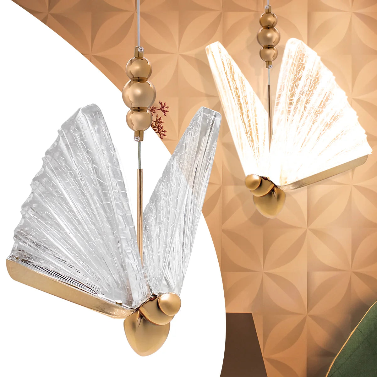 Luminária Pendente Golden Bee Azzura