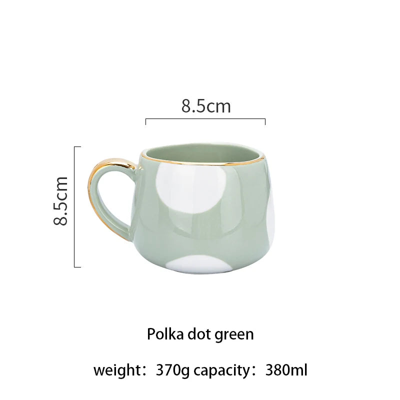 Caneca de café de cerâmica criativa nórdica