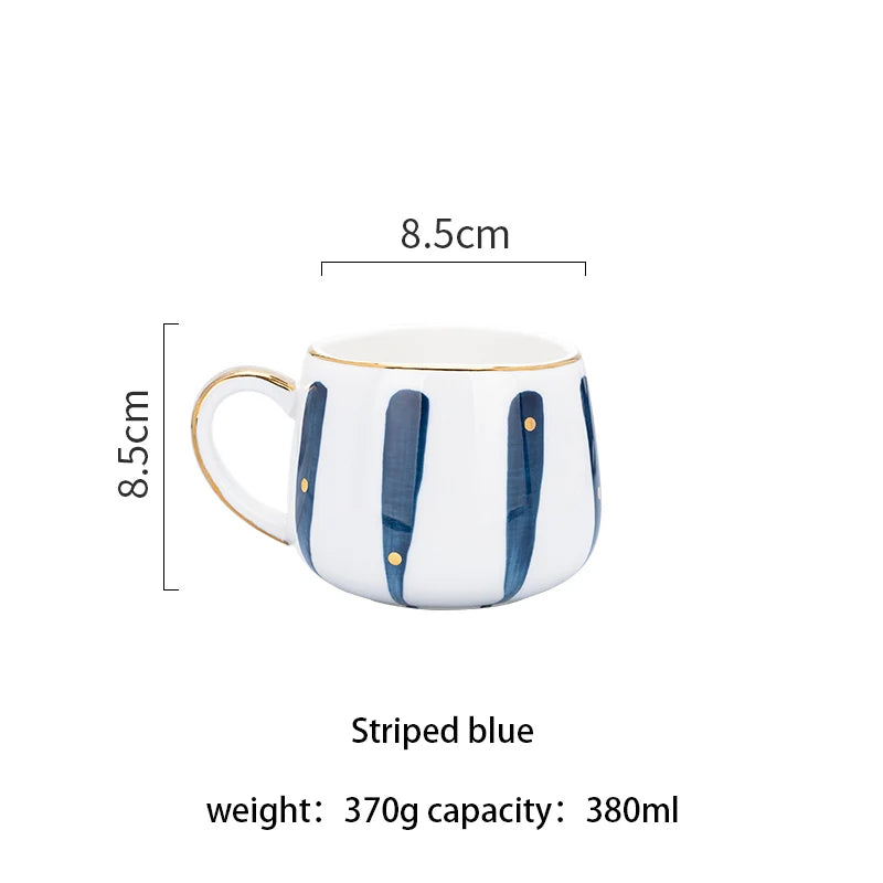 Caneca de café de cerâmica criativa nórdica