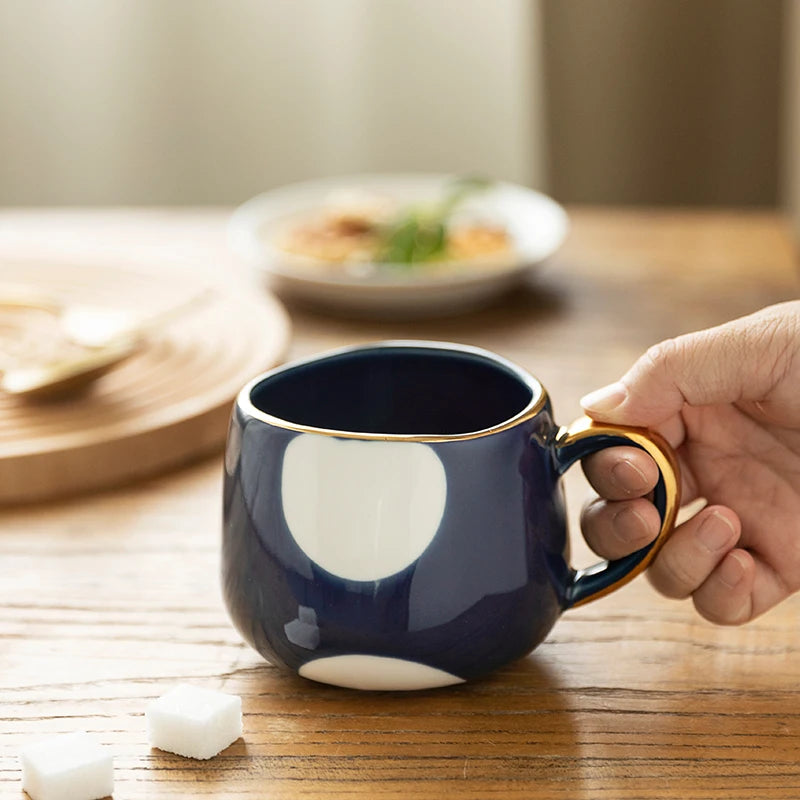 Caneca de café de cerâmica criativa nórdica