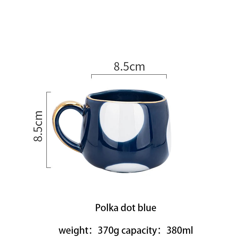 Caneca de café de cerâmica criativa nórdica