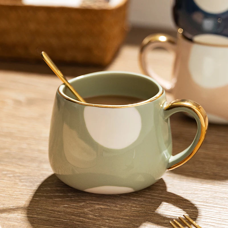 Caneca de café de cerâmica criativa nórdica