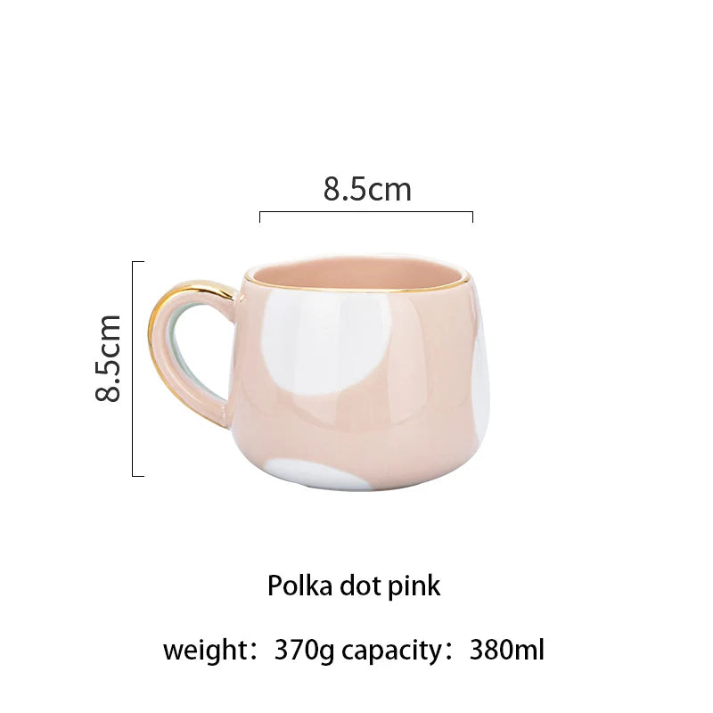 Caneca de café de cerâmica criativa nórdica
