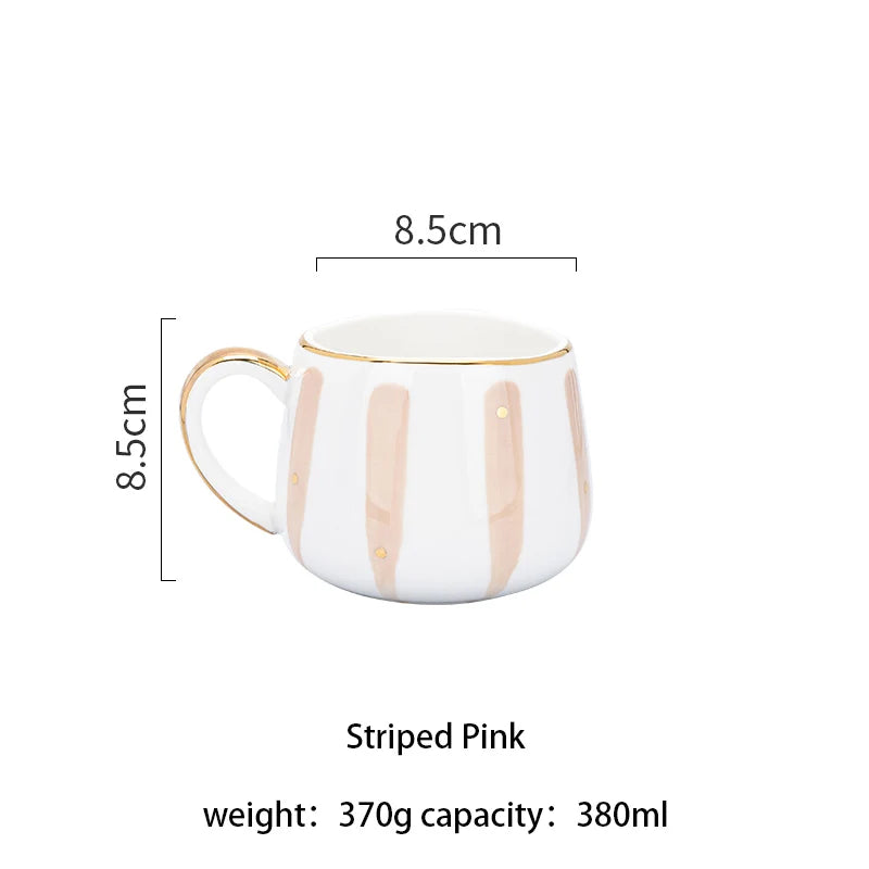 Caneca de café de cerâmica criativa nórdica