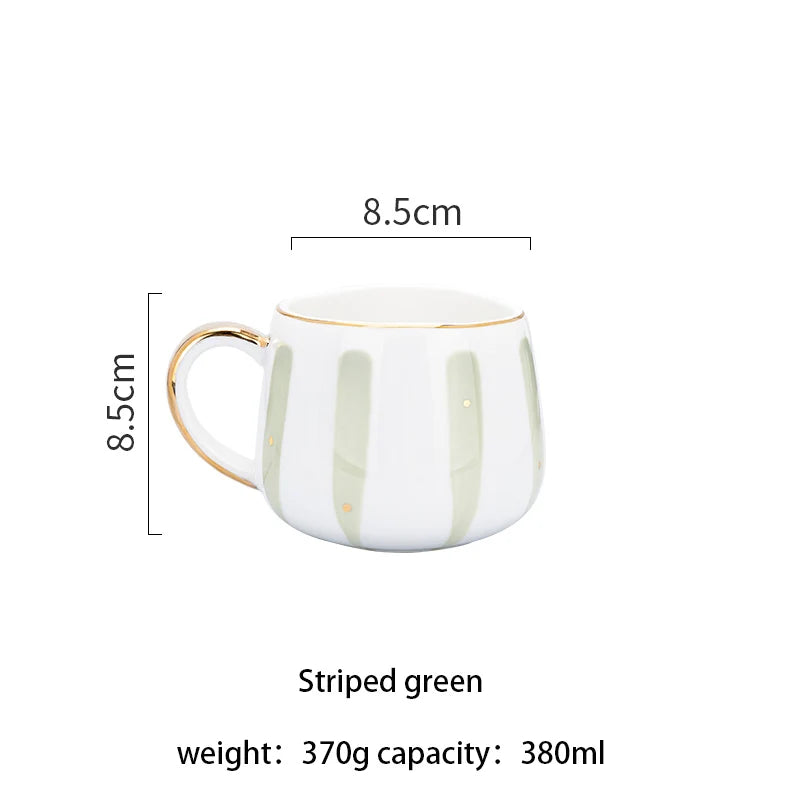 Caneca de café de cerâmica criativa nórdica