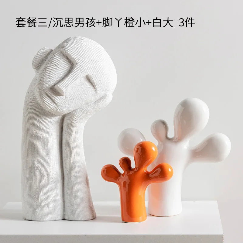 Escultura Cactus tipo bexiga em Poliresina