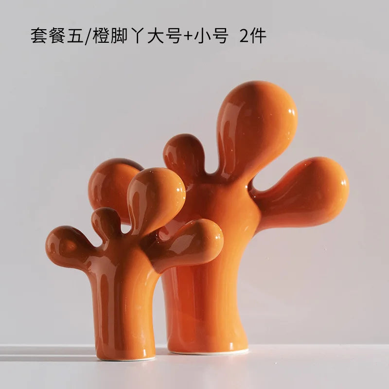Escultura Cactus tipo bexiga em Poliresina