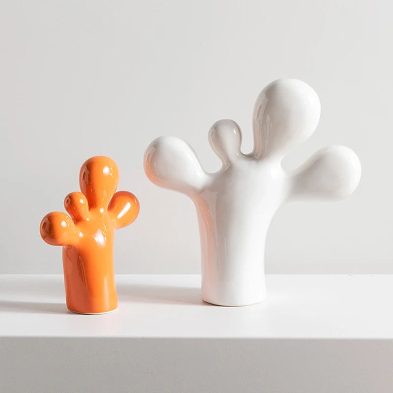 Escultura Cactus tipo bexiga em Poliresina