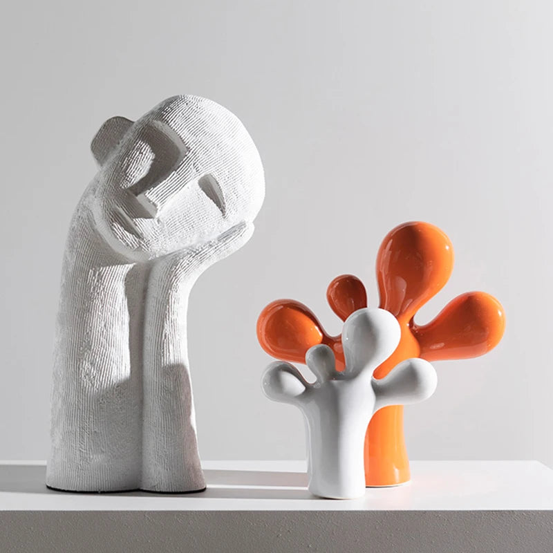 Escultura Cactus tipo bexiga em Poliresina