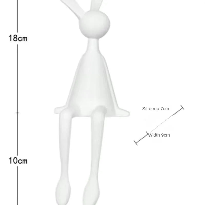 Ornamento de Coelho de luxo leve e sofisticado