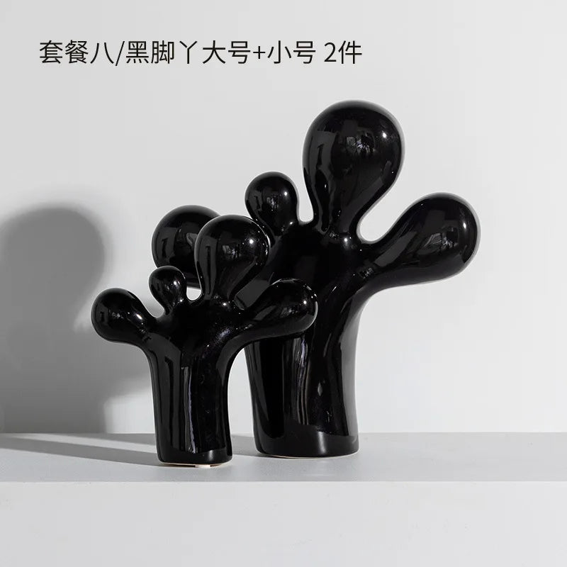 Escultura Cactus tipo bexiga em Poliresina