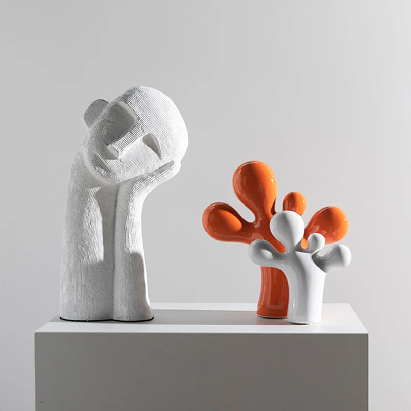 Escultura Cactus tipo bexiga em Poliresina
