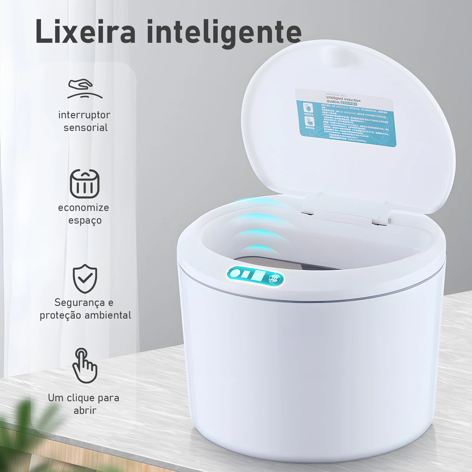 Lixeira com sensor infravermelho Azzura