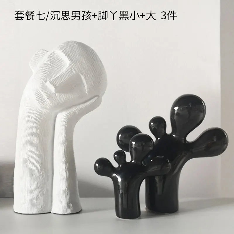 Escultura Cactus tipo bexiga em Poliresina