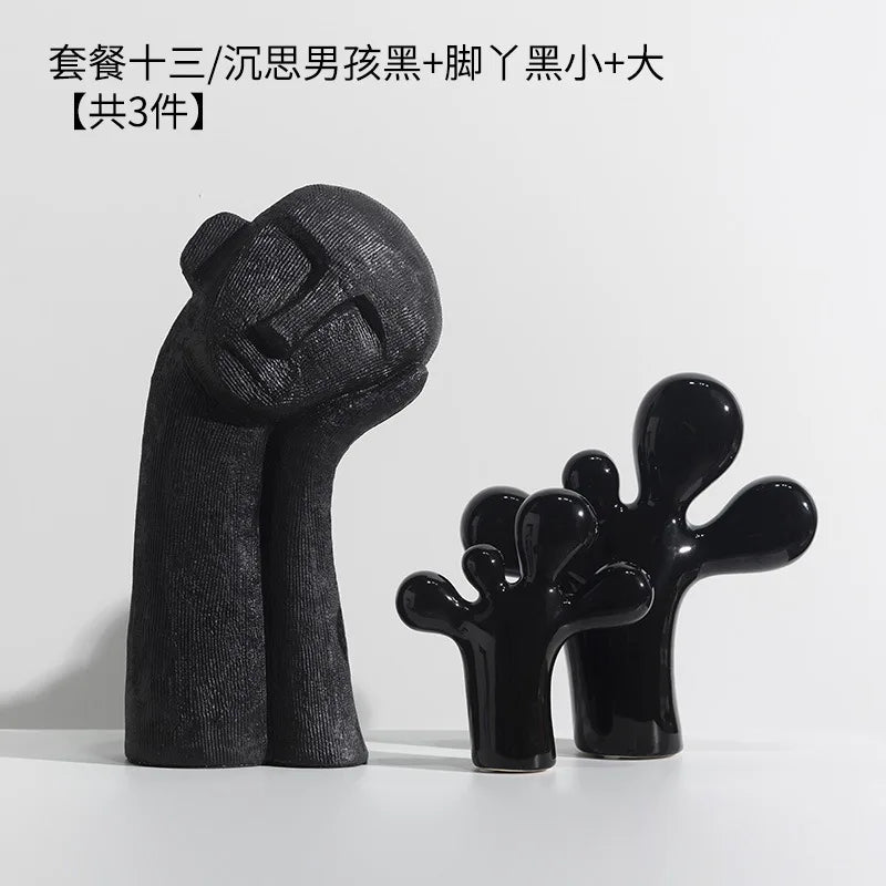 Escultura Cactus tipo bexiga em Poliresina
