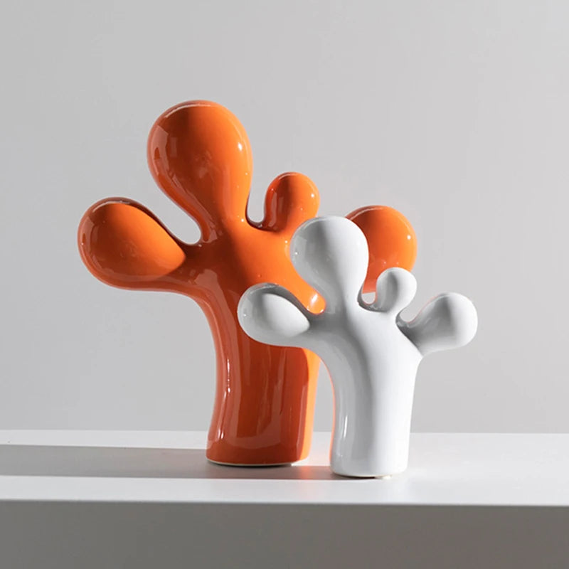 Escultura Cactus tipo bexiga em Poliresina