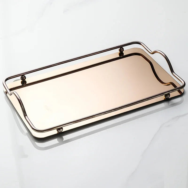 Bandeja de armazenamento de aço inoxidável Lumine