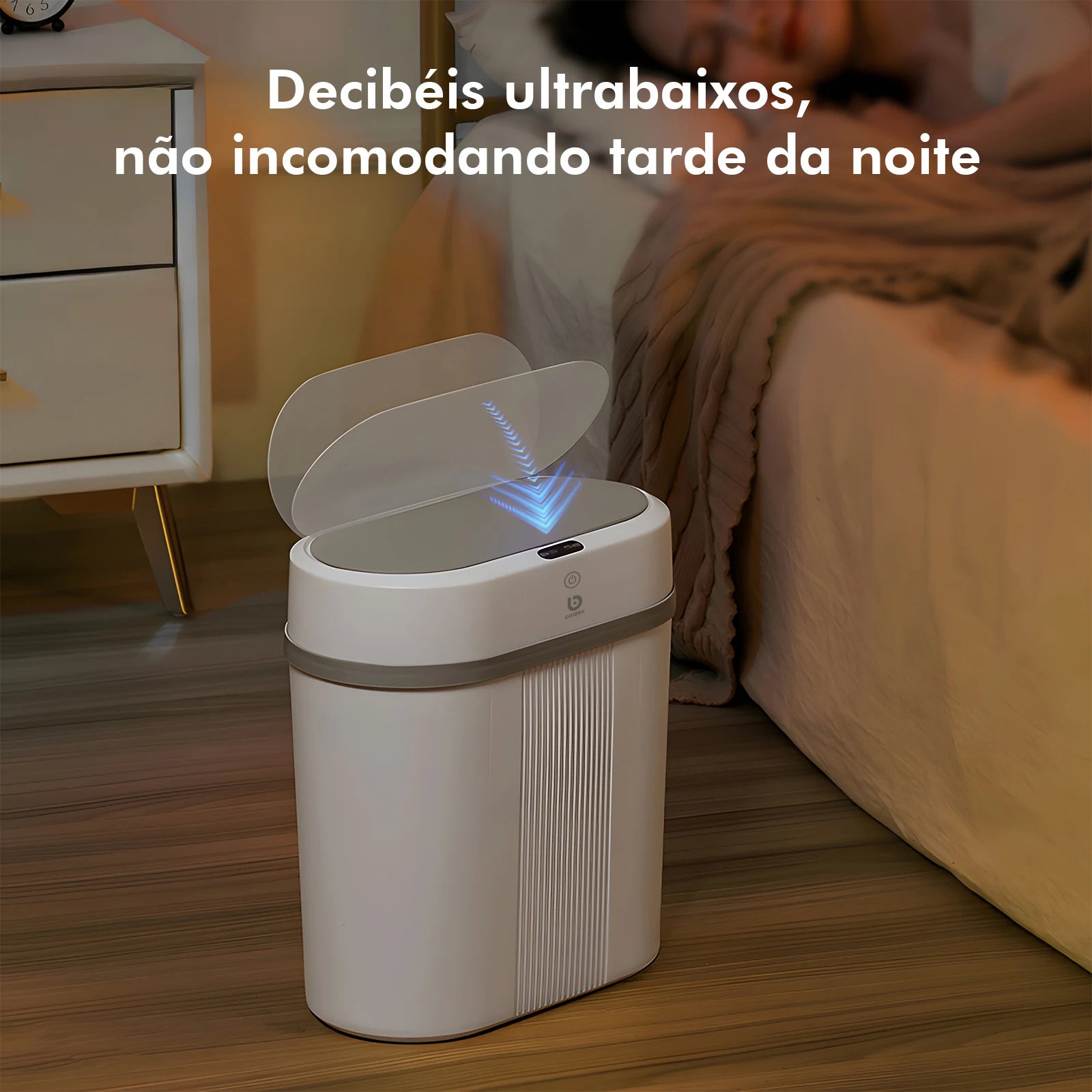Lixeira inteligente com sensor automático-Azzura