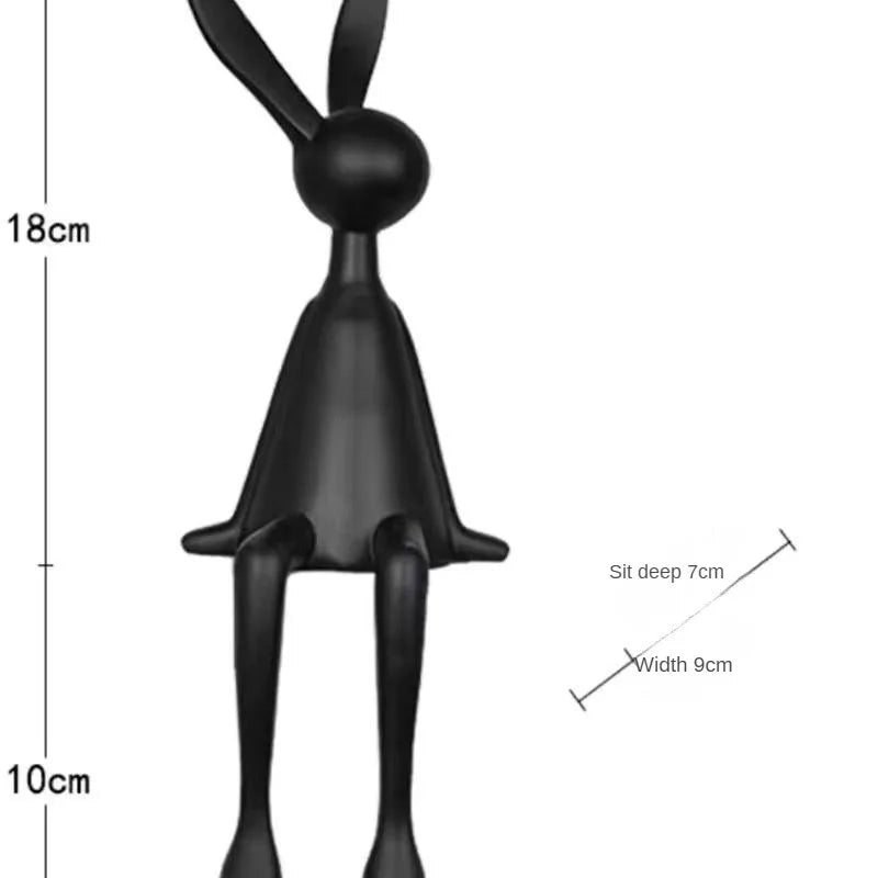 Ornamento de Coelho de luxo leve e sofisticado