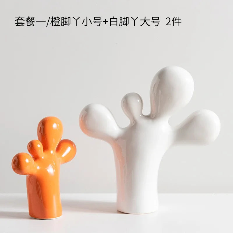 Escultura Cactus tipo bexiga em Poliresina