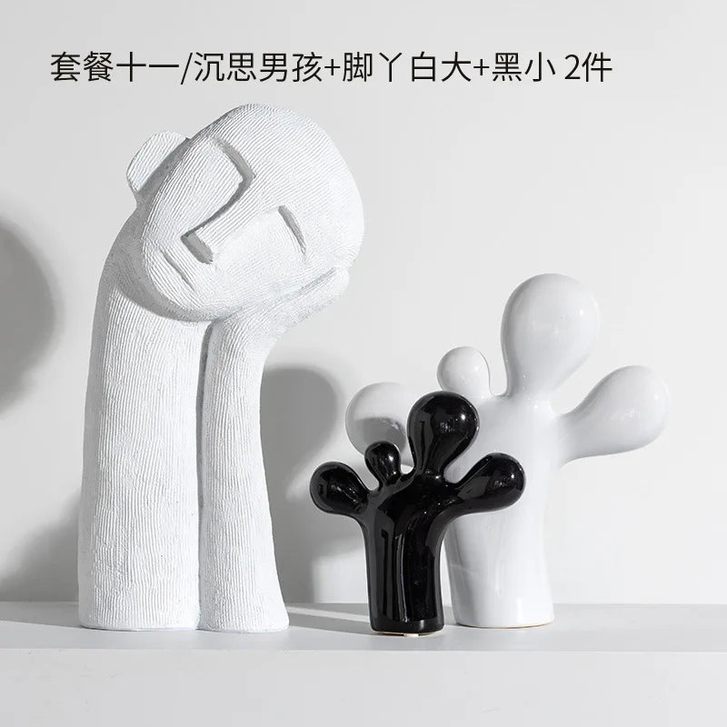 Escultura Cactus tipo bexiga em Poliresina